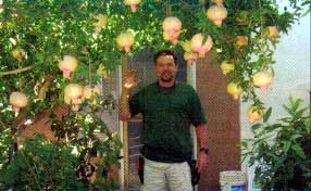 Alex Silber standing in the Papaya Tree Nursery